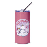 Fly Away with Me Cute Unicorn Tumbler product